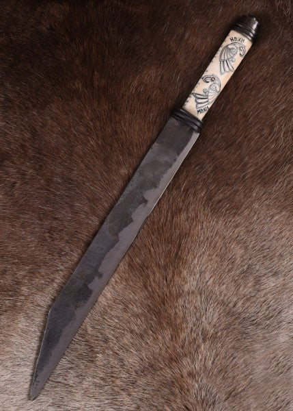 Piccolo Coltello Vichingo, Acciaio al Carbonio, Coltello da Fibula