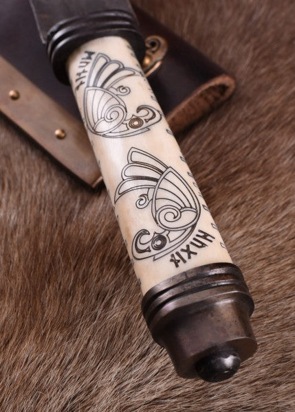 Piccolo Coltello Vichingo, Acciaio al Carbonio, Coltello da Fibula