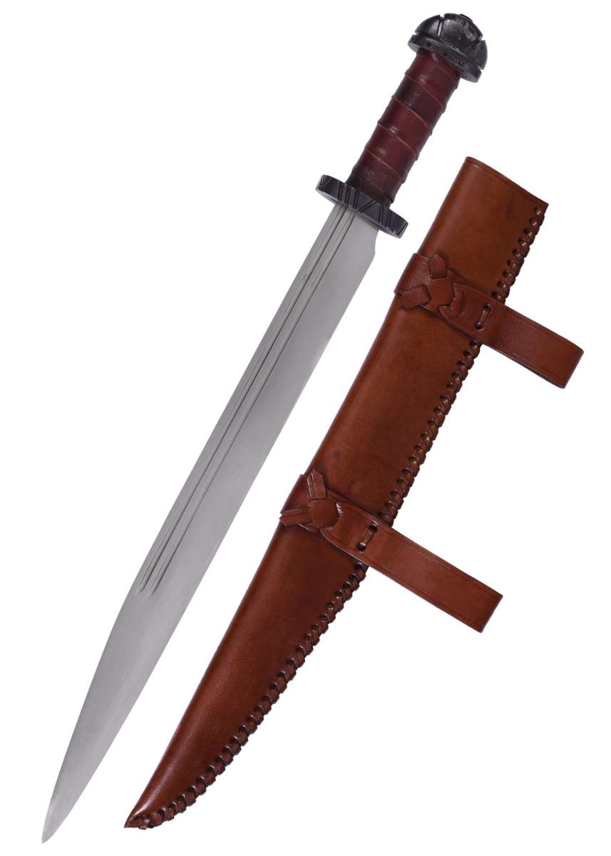Viking-Langsax avec poignée en cuir