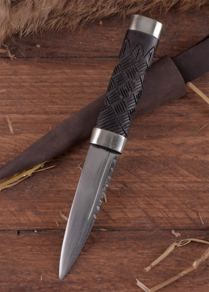 Piccolo Coltello Vichingo, Acciaio al Carbonio, Coltello da Fibula