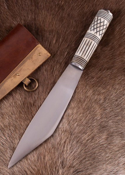 Viking Skramasax, couteau pour saxophone avec manche en os