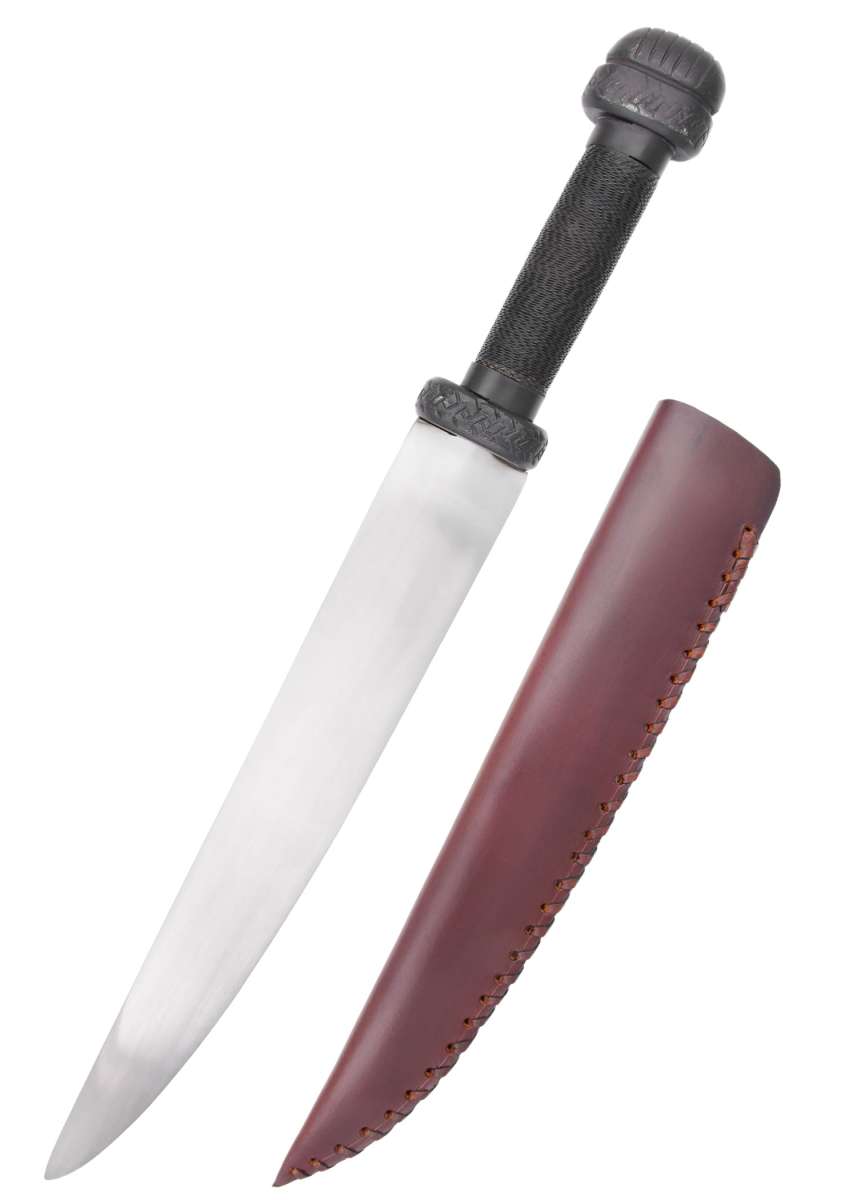 Kleines Wikinger-Messer, Kohlenstoffstahl, Gewändenadel-Messer