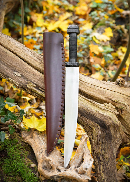 Kleines Wikinger-Messer, Kohlenstoffstahl, Gewändenadel-Messer