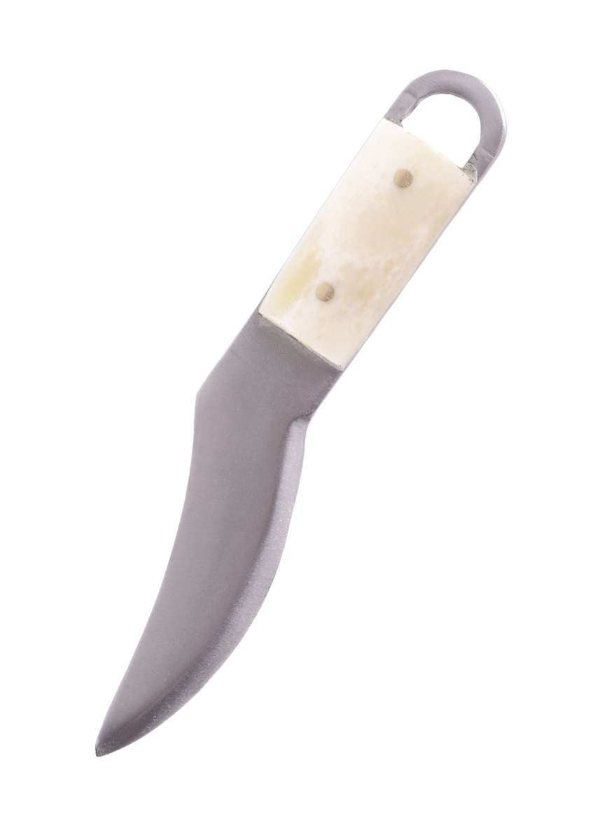 Kleines Wikinger-Messer, Kohlenstoffstahl, Gewändenadel-Messer