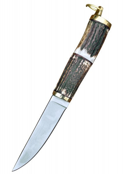 Kleines Wikinger-Messer, Kohlenstoffstahl, Gewändenadel-Messer
