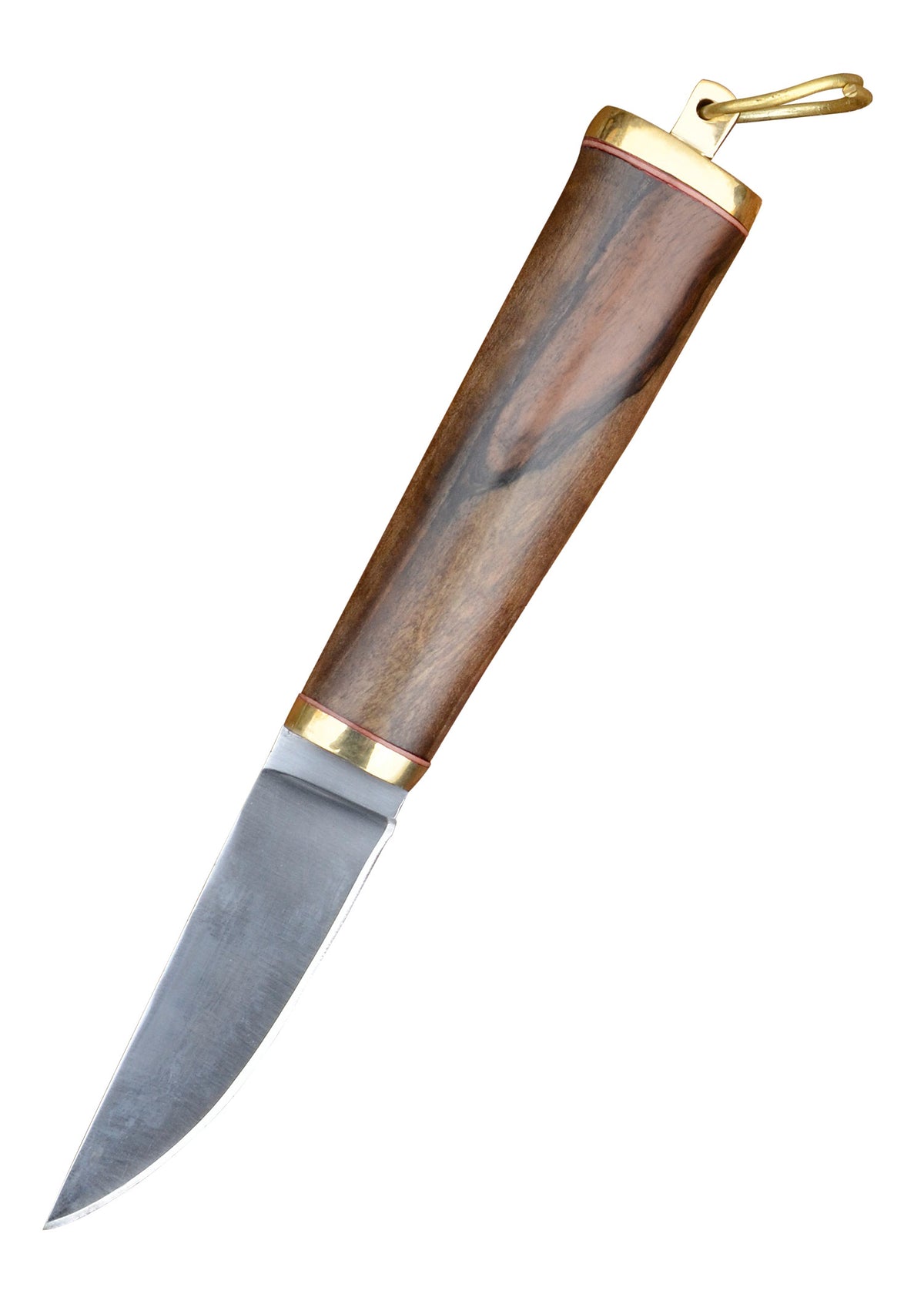 Couteau viking avec manche en noyer et fourreau en cuir