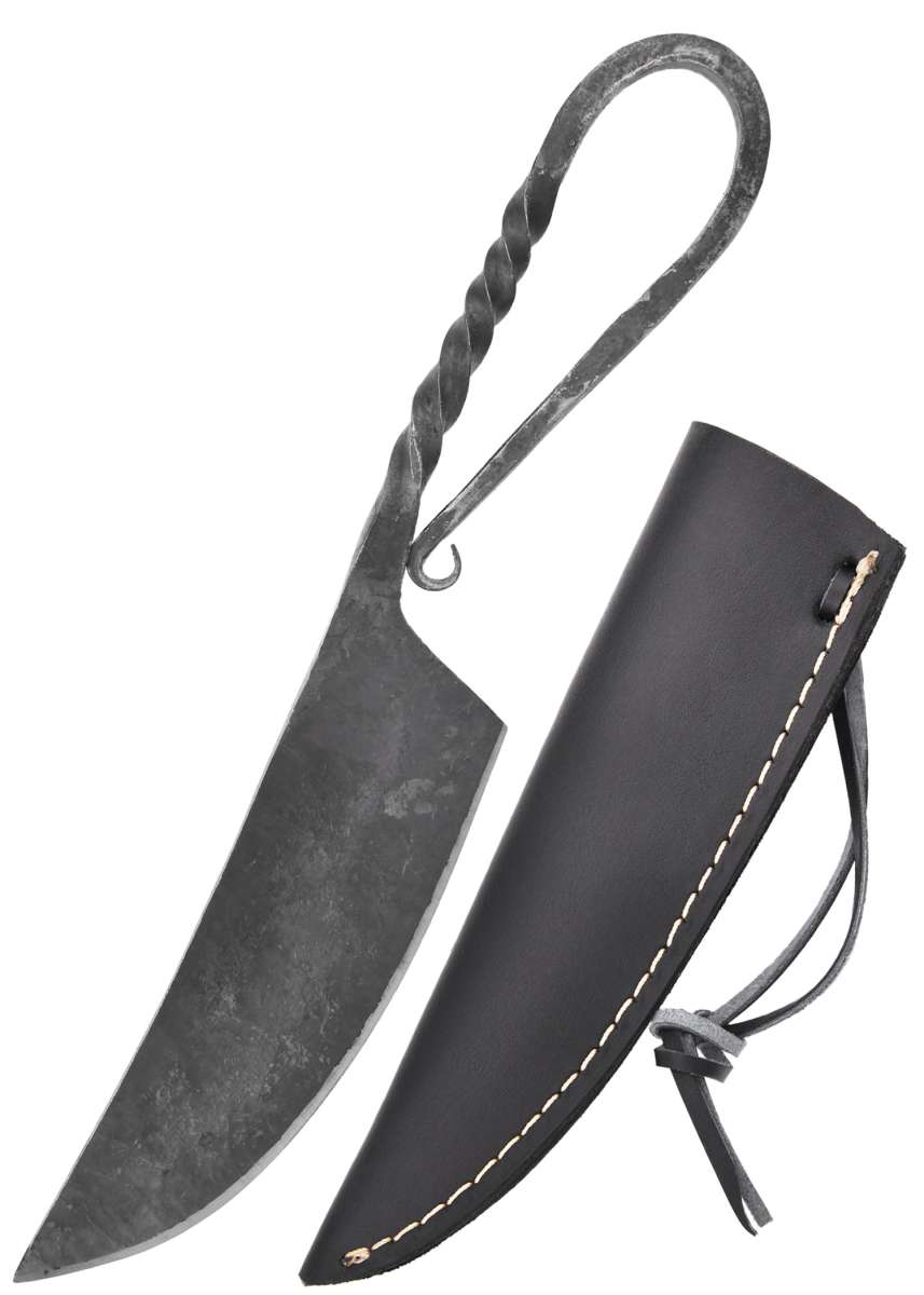 Piccolo Coltello Vichingo, Acciaio al Carbonio, Coltello da Fibula