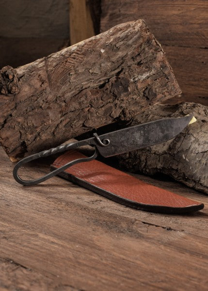 Kleiner Wikinger-Sax – Griff aus Knochen im Borre-Stil, 9.-10. Jahrhundert