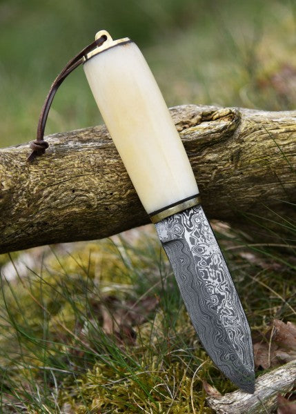 Kleiner Wikinger-Sax – Griff aus Knochen im Borre-Stil, 9.-10. Jahrhundert