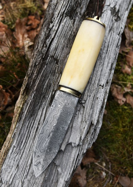 Kleiner Wikinger-Sax – Griff aus Knochen im Borre-Stil, 9.-10. Jahrhundert