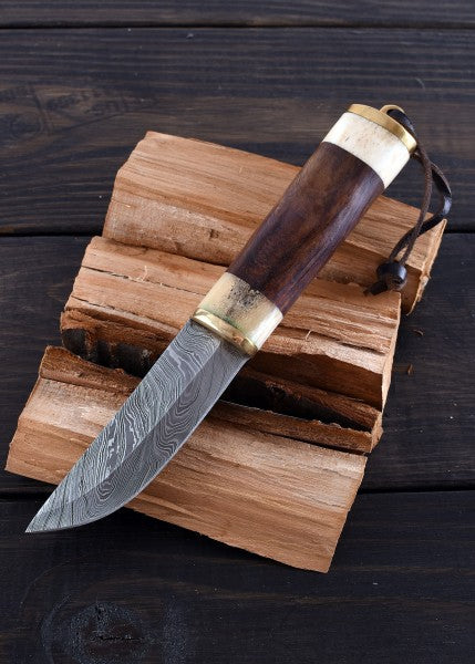 Piccolo Coltello Vichingo, Acciaio al Carbonio, Coltello da Fibula