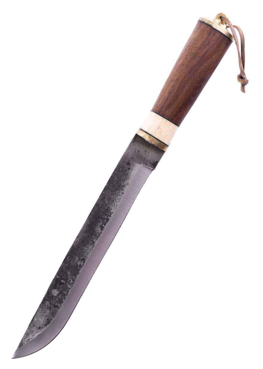 Kleines Wikinger-Messer, Kohlenstoffstahl, Gewändenadel-Messer