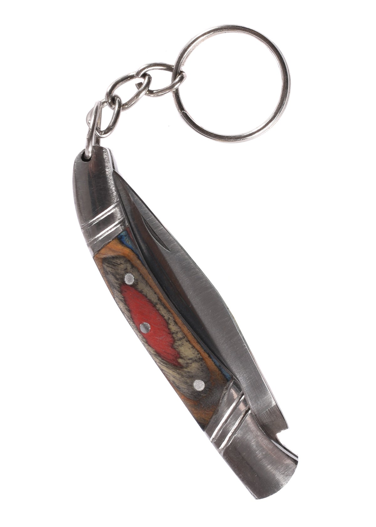 Mini couteau de poche porte-clés en inox