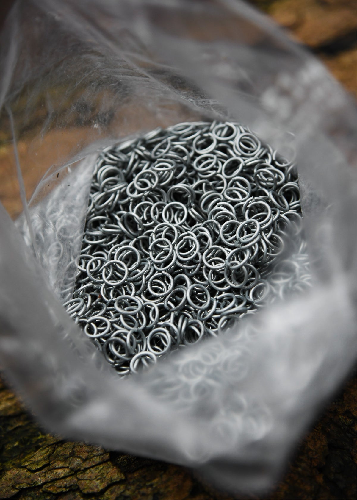Anneaux de maille non rivetés en acier galvanisé, DI 9 mm