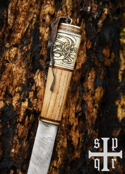 Piccolo Coltello Vichingo, Acciaio al Carbonio, Coltello da Fibula