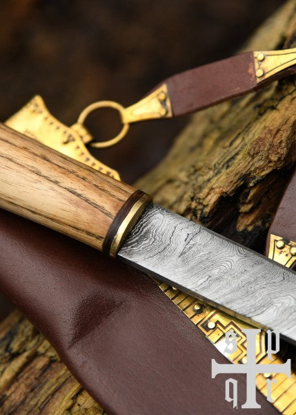 Piccolo Coltello Vichingo, Acciaio al Carbonio, Coltello da Fibula