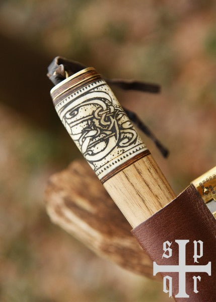 Piccolo Coltello Vichingo, Acciaio al Carbonio, Coltello da Fibula