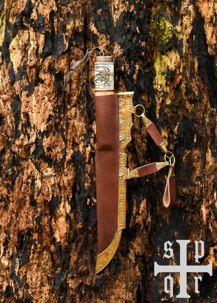Piccolo Coltello Vichingo, Acciaio al Carbonio, Coltello da Fibula