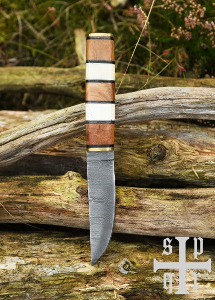 Kleines Wikinger-Messer, Kohlenstoffstahl, Gewändenadel-Messer