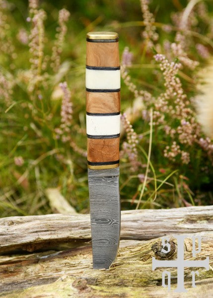 Kleines Wikinger-Messer, Kohlenstoffstahl, Gewändenadel-Messer