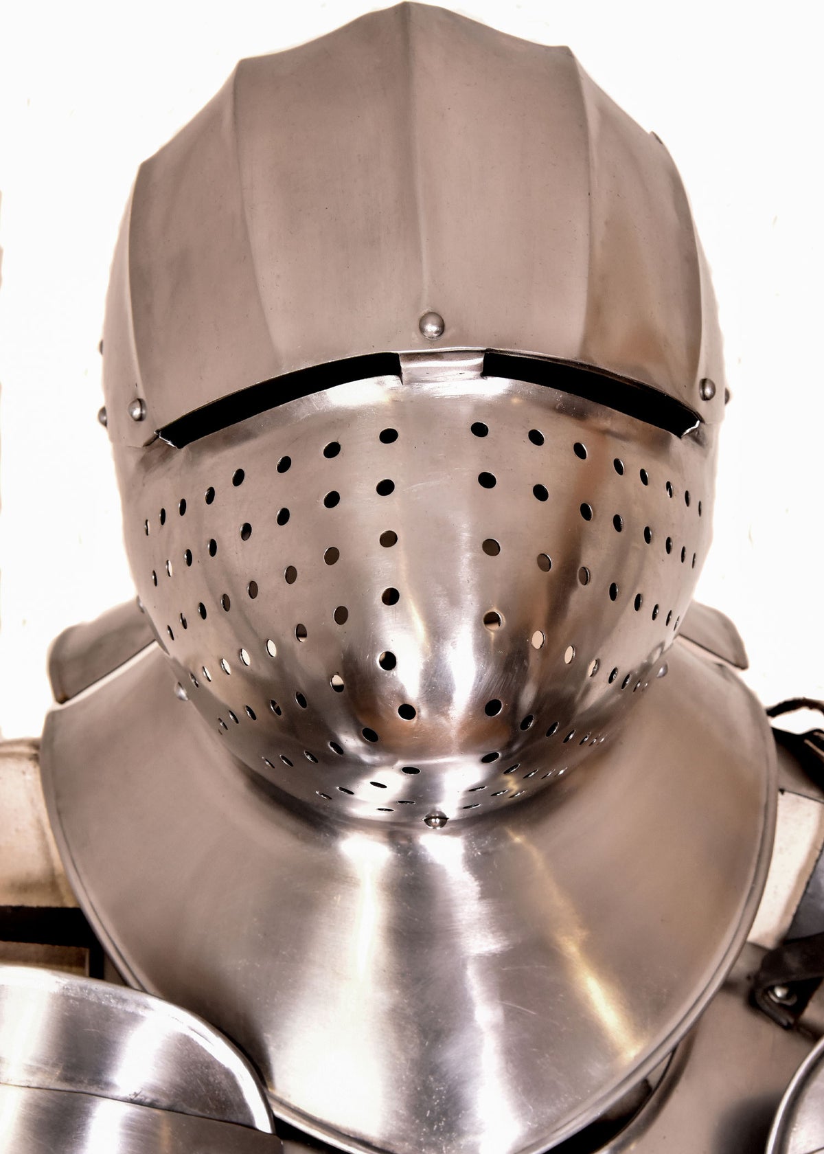 Armure de chevalier médiévale complète en acier avec support