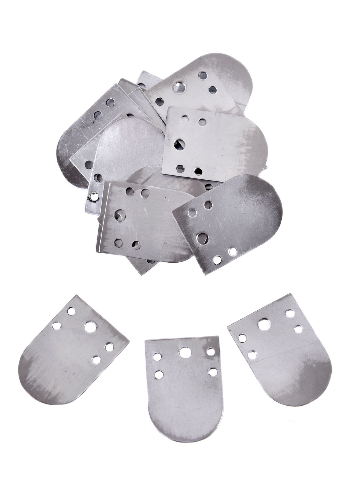 Écailles en acier 25 x 35 mm pour armure lamellaire, lot de 25