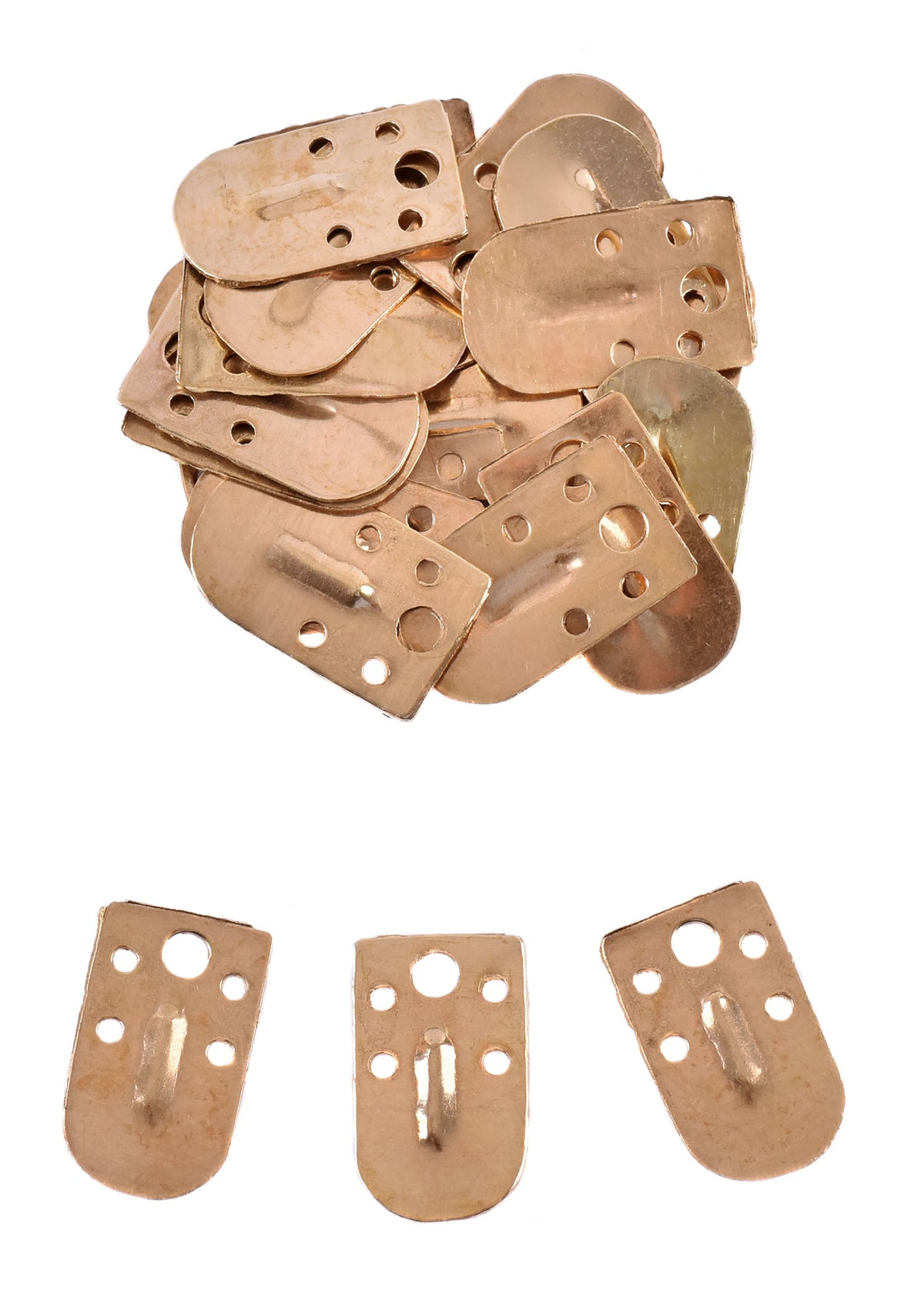 Petites écailles en laiton à nervure centrale pour armure lamellaire, lot de 25