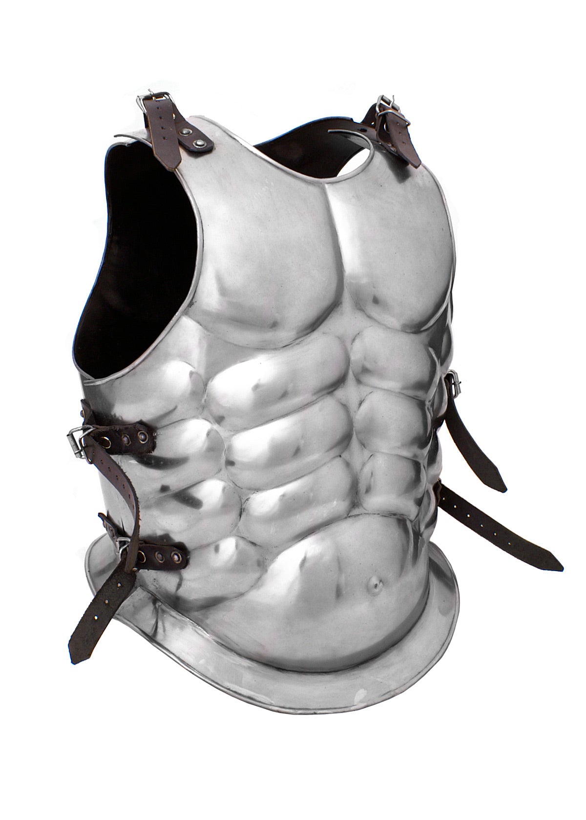 Cuirasse musculaire grecque en acier poli 1,2 mm