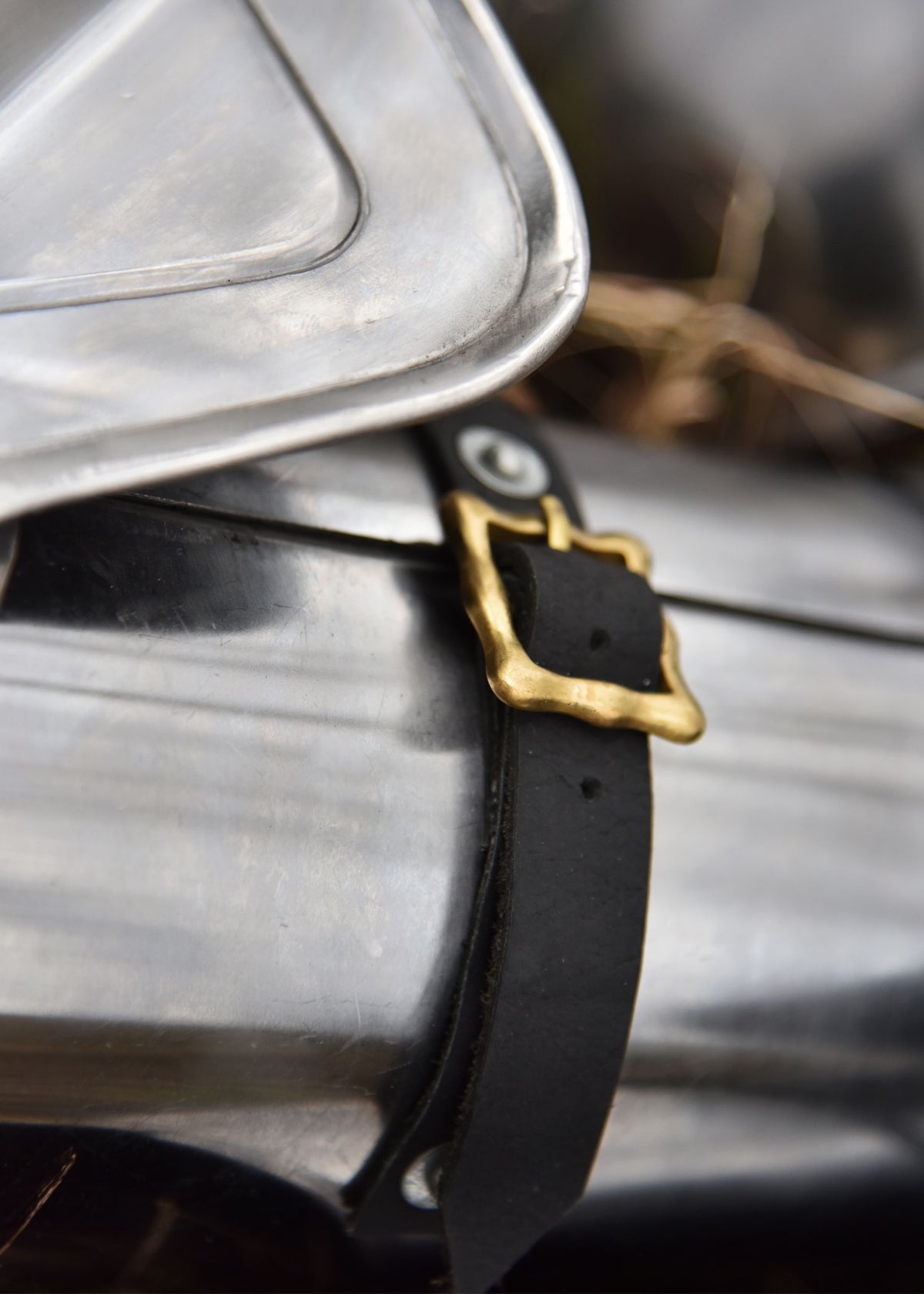 Armure de bras complète en acier, la paire