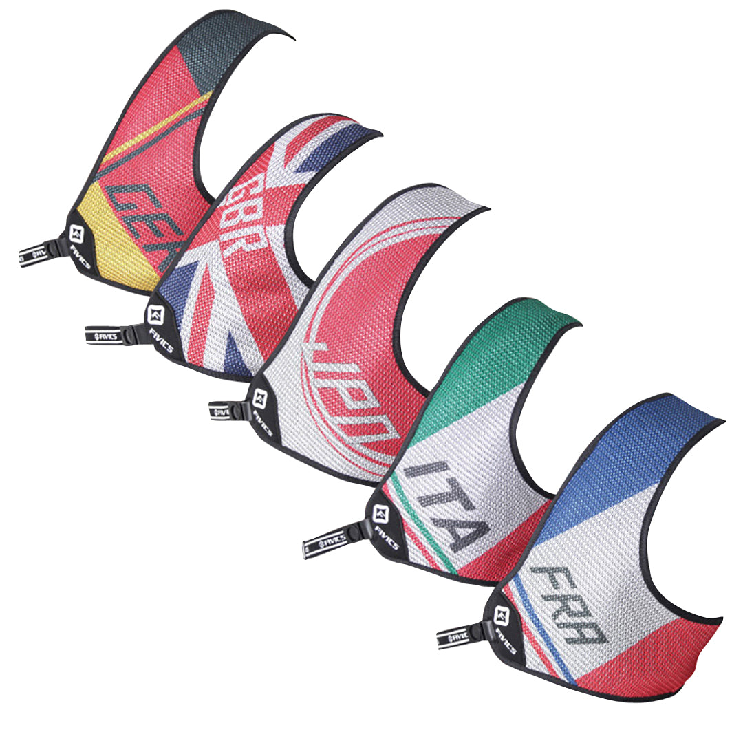 Plastron Fivics Shelter drapeau national - Archery Connect