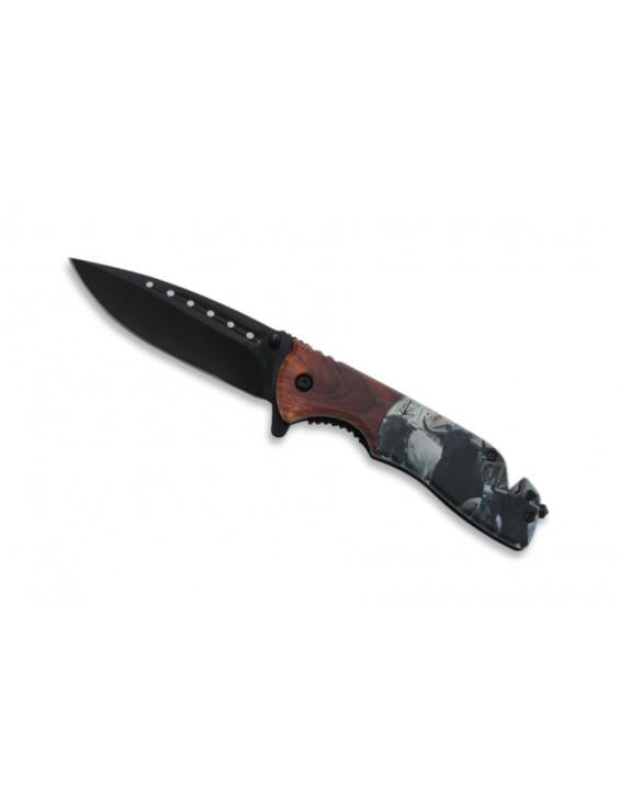 Couteau Taureau de Camargue avec Coupe Ceinture Lame 9cm - Archery Connect