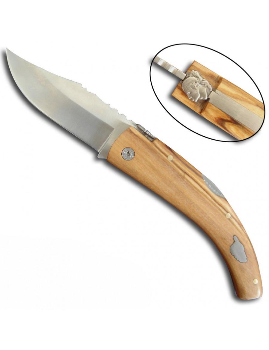 Couteau Pliant Bois Corse Lame 8cm - Archery Connect