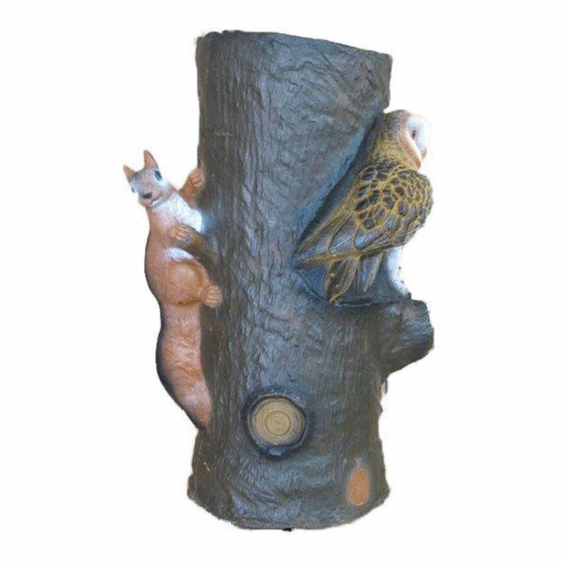 Cible 3D SRT Onetwotree Tronc Écureuil Chouette - Archery Connect