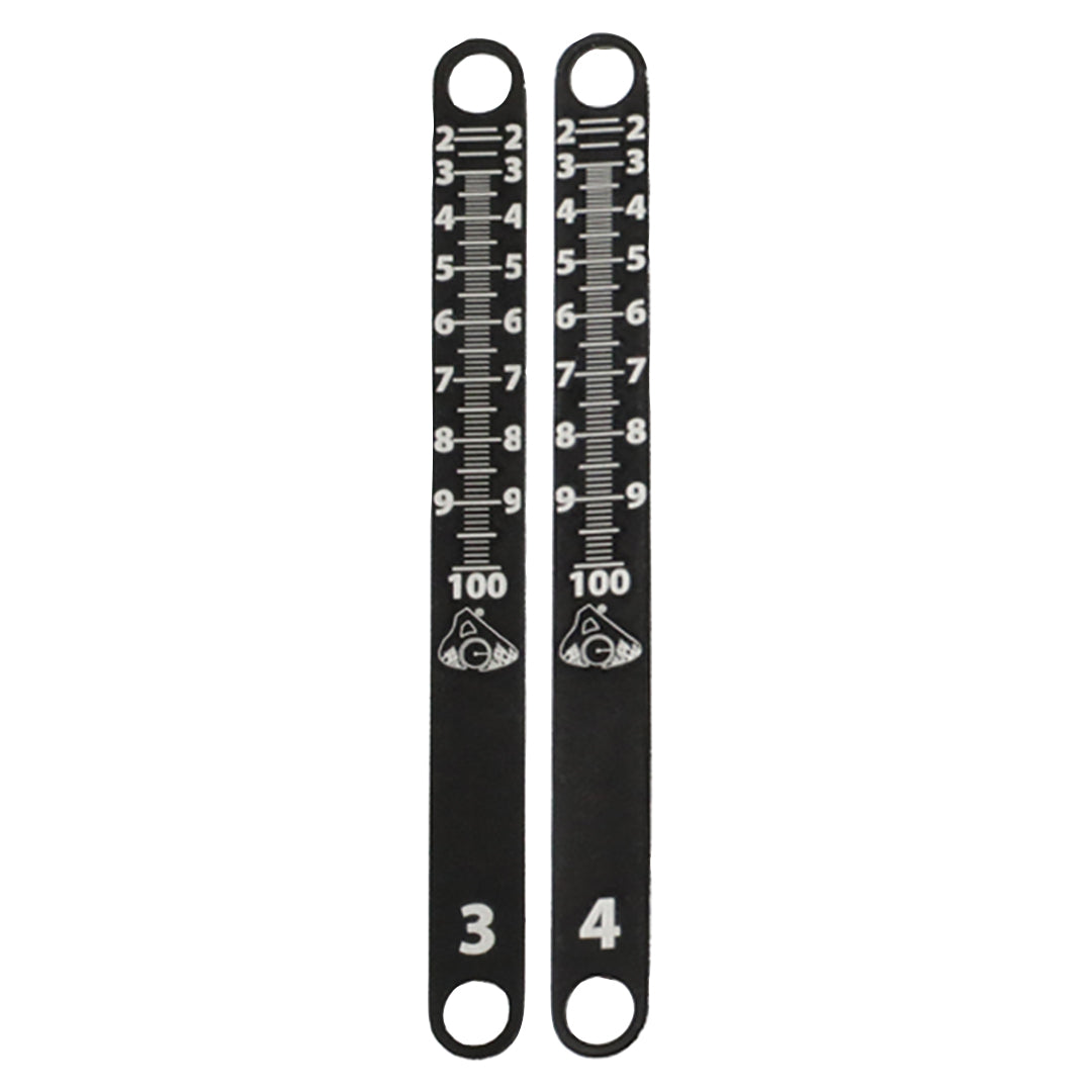 Réglette de viseur métal Axcel Achieve XP Metal Sight Tapes