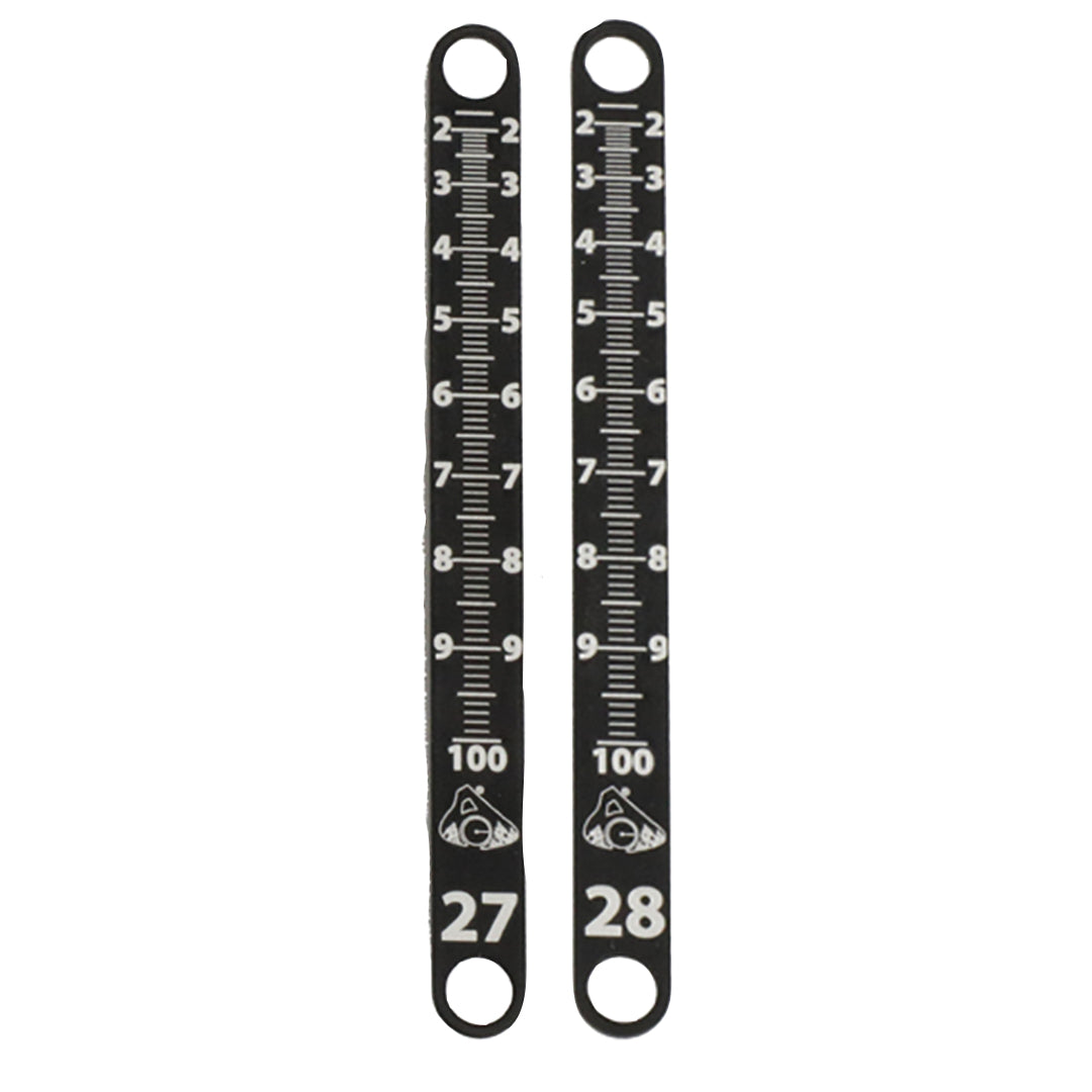 Réglette de viseur métal Axcel Achieve XP Metal Sight Tapes