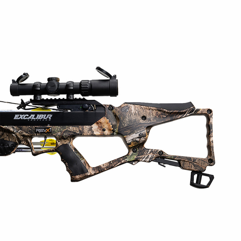 Arbalète Excalibur RevX Mossy Oak Country DNA avec Viseur Overwatch - Vue 3 - Archery Connect