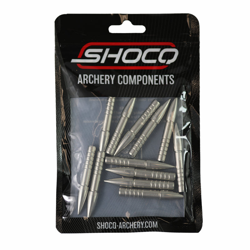 Pointes à Coller Shocq Acier Inoxydable 6.2 - Vue 2 - Archery Connect