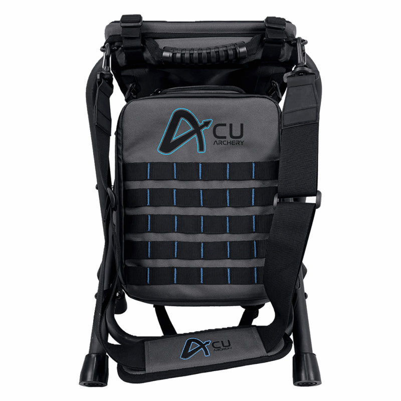 Chaise ACU OUTDOOR SAC A DOS+SIEGE NOIR