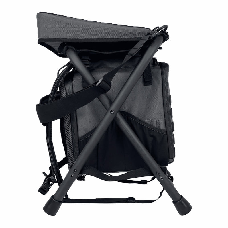 Chaise ACU OUTDOOR SAC A DOS+SIEGE NOIR