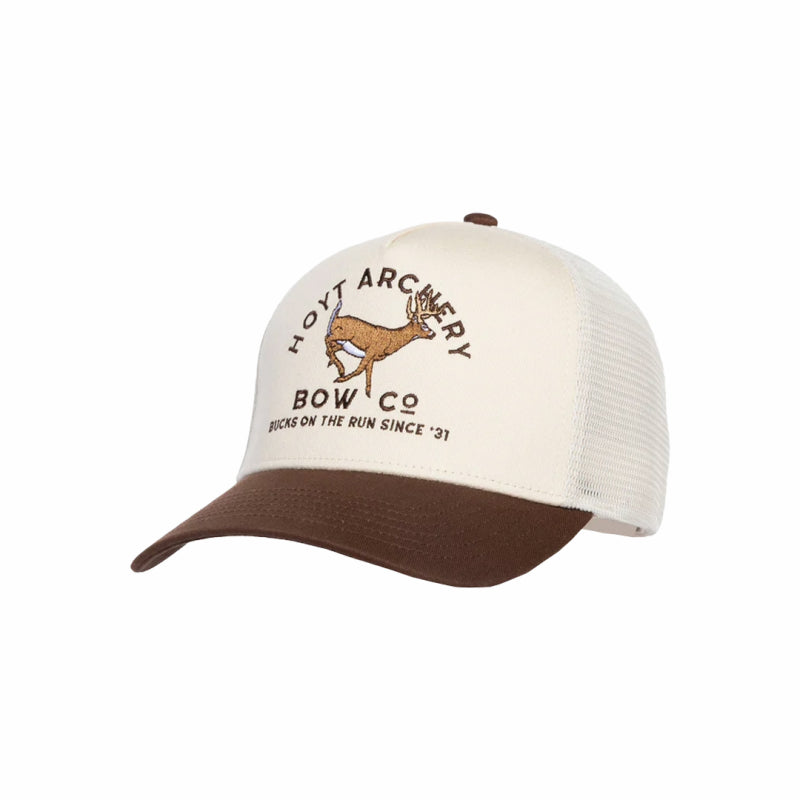 Casquette Hoyt Running Buck Cream - Archery Connect