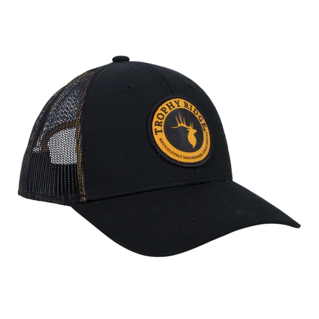 Casquette Trophy Ridge noire avec patch jaune