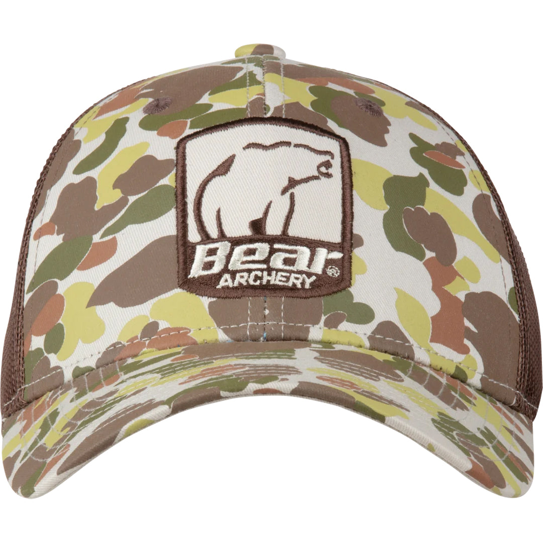 Casquette Bear Archery camouflage logo écusson Fred Bear
