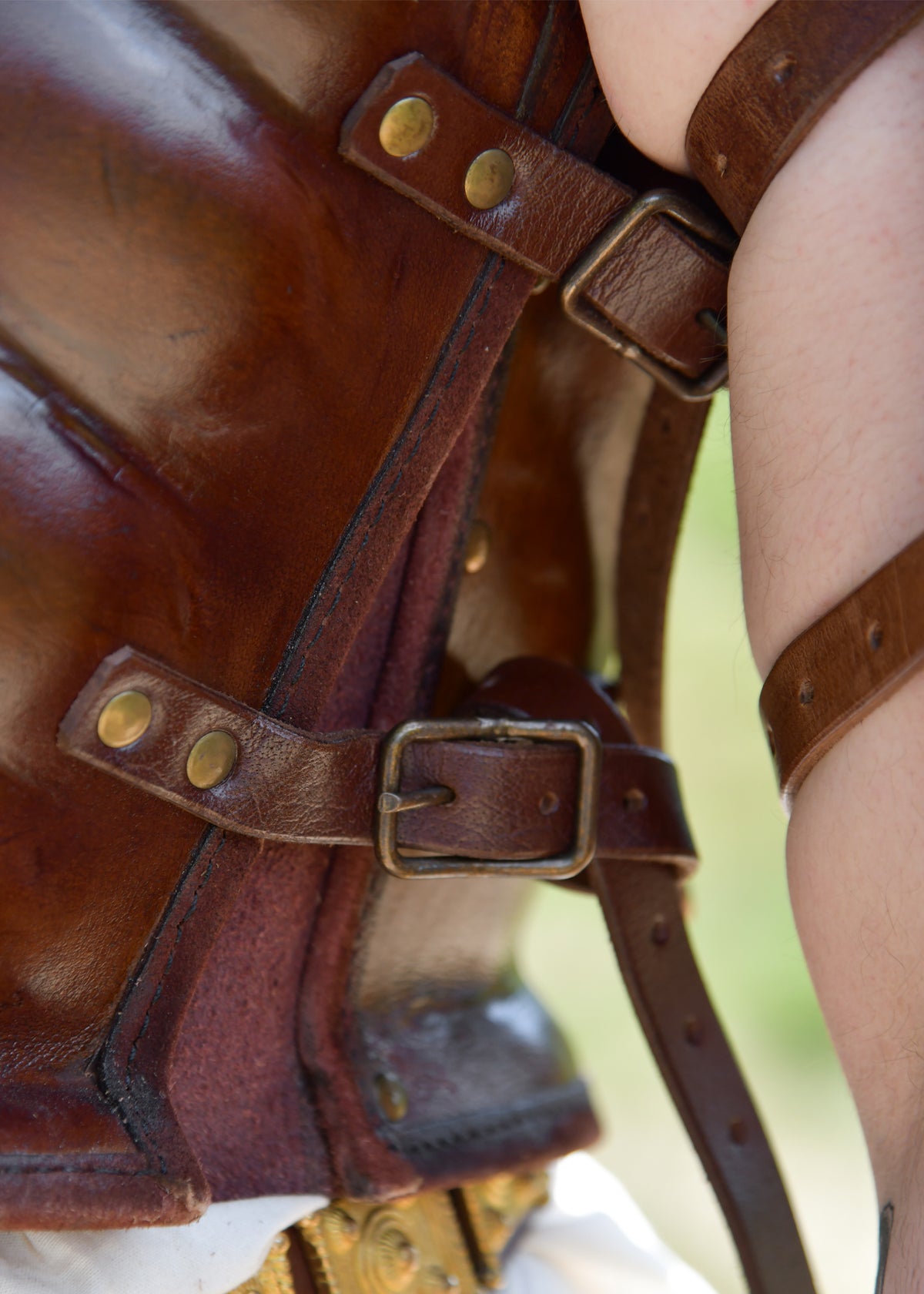 Cuirasse musclée en cuir de style gréco-romain