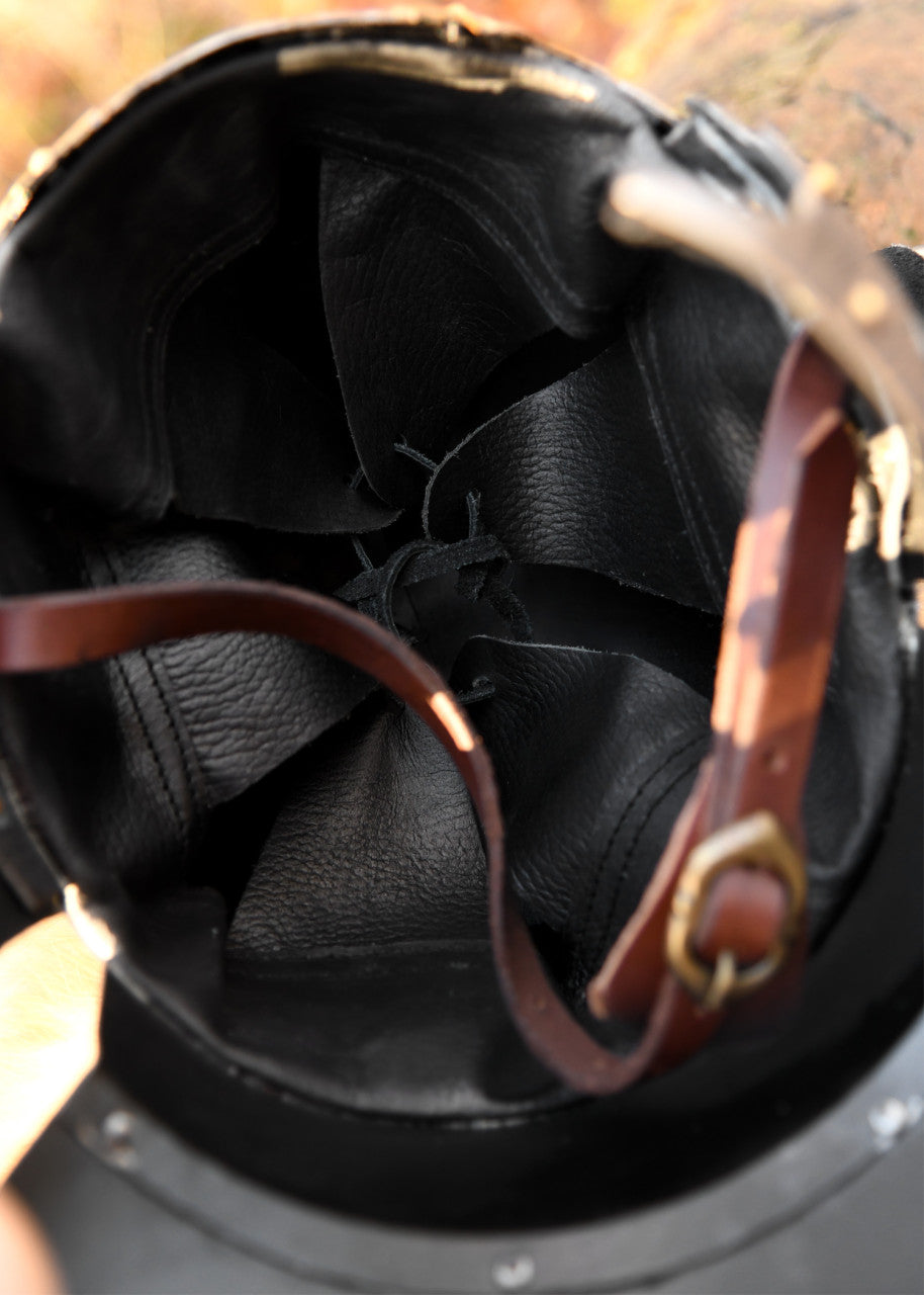 Casque viking à cornes en acier