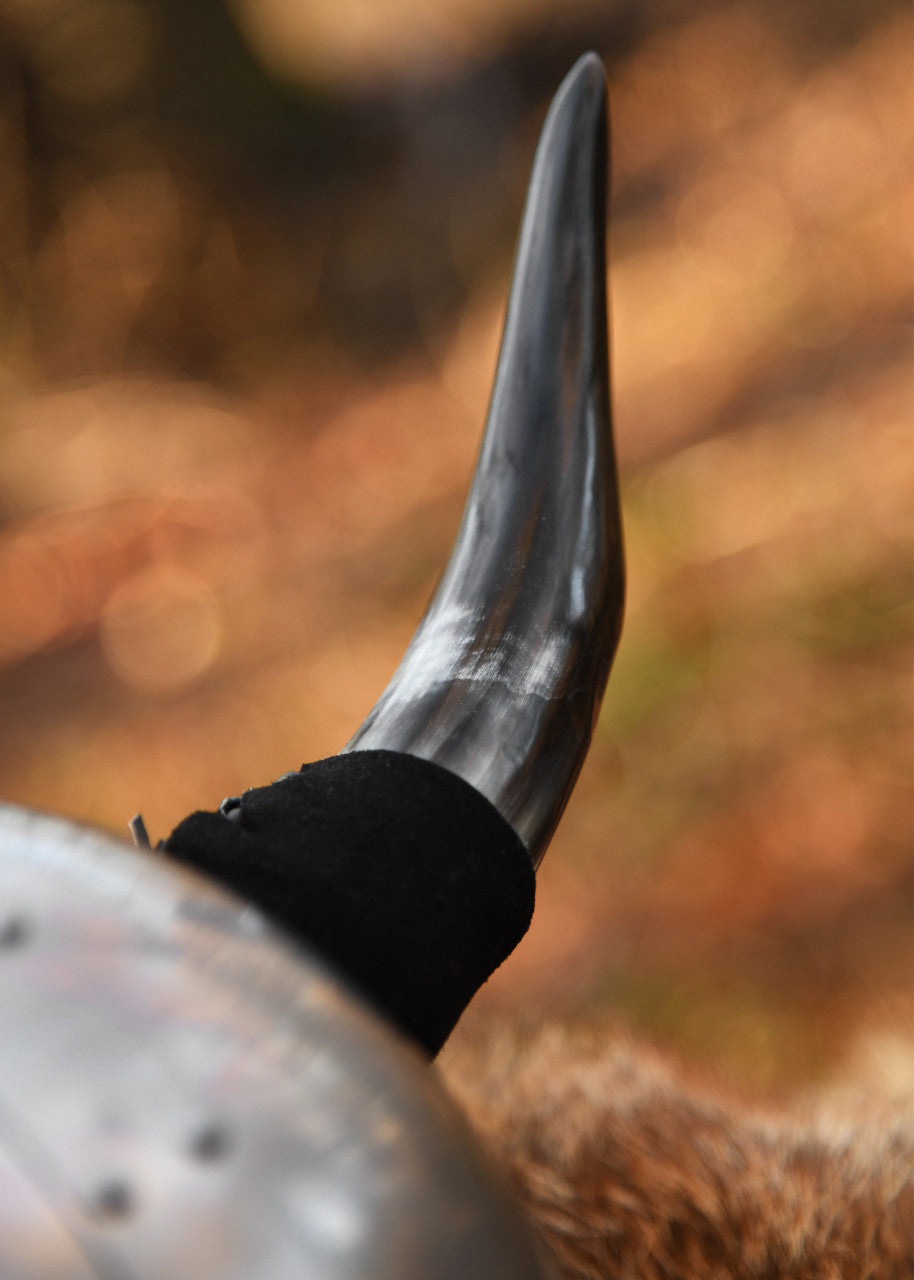 Casque viking à cornes en acier