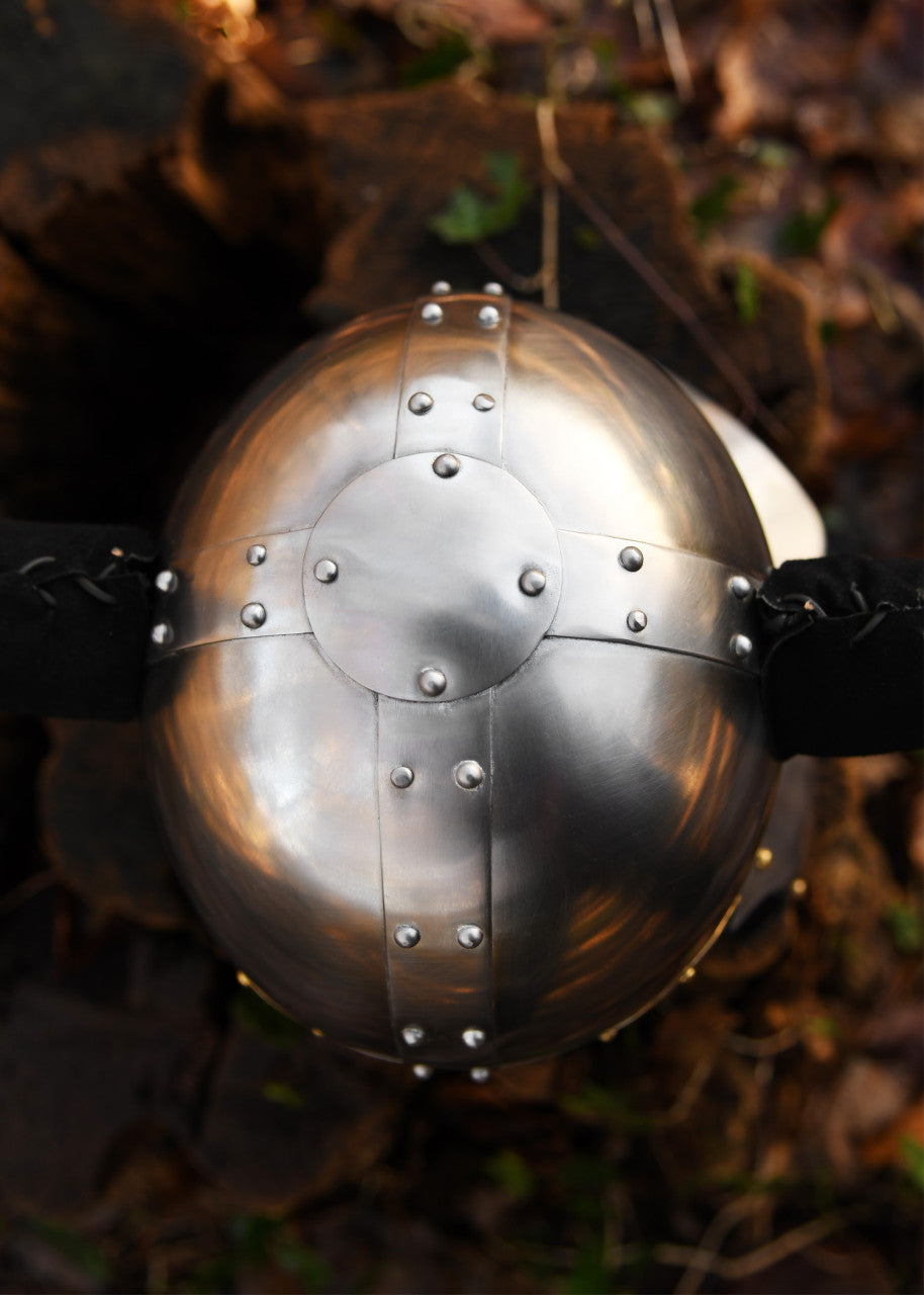 Casque viking à cornes en acier