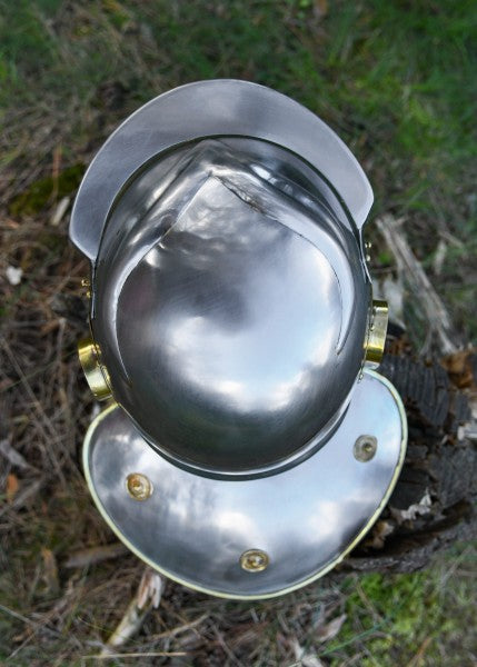Attischer Helm aus Messing mit Haarbusch, ca. 300 v. Chr.