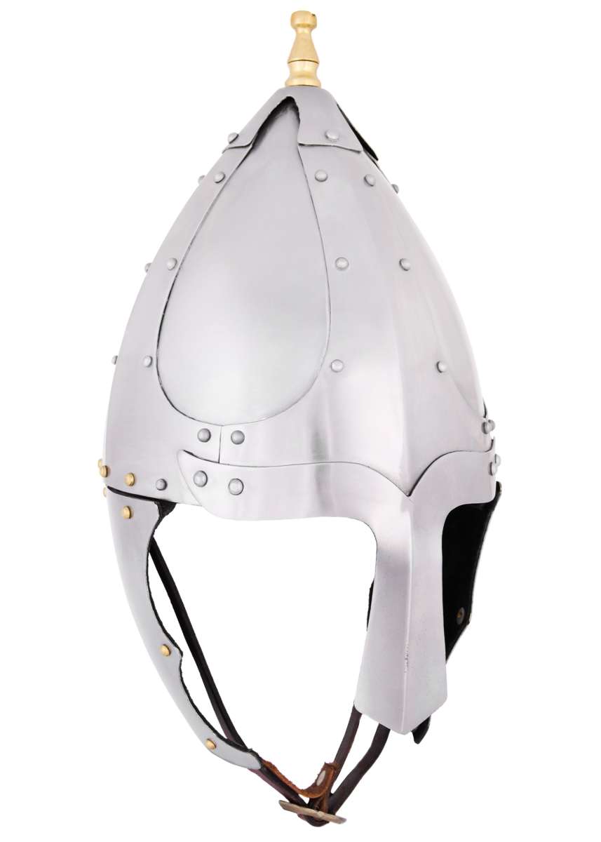 Casque à agrafe germanique vers 500 après J.-C., acier de 1,6 mm