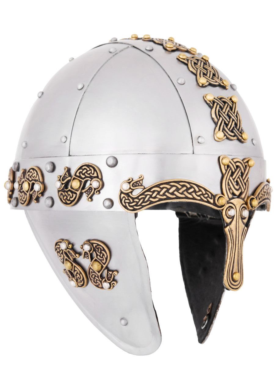 Casque nordique ancien Dragon à nasal et protège-joues