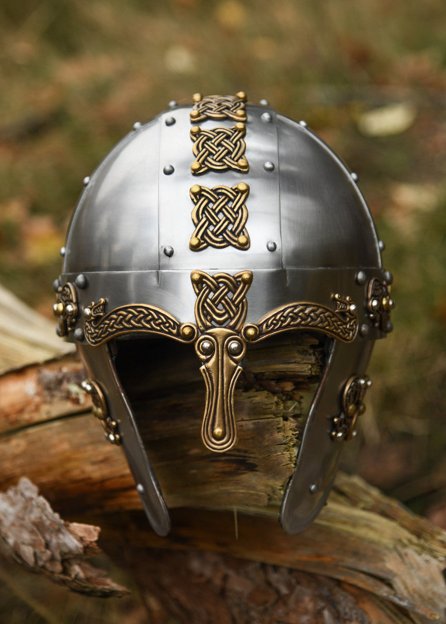 Casque nordique ancien Dragon à nasal et protège-joues